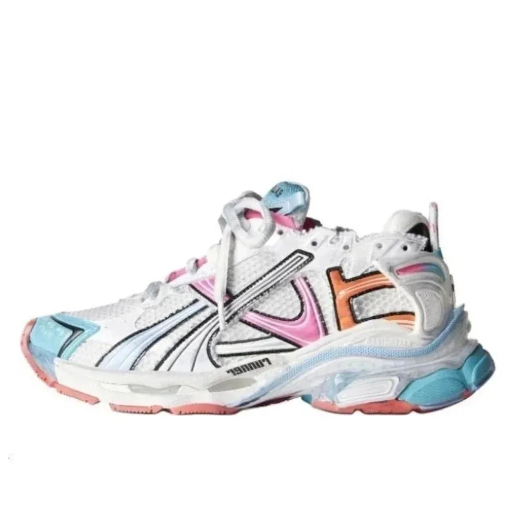 Balenciaga Runner Sneaker White Pink Orange