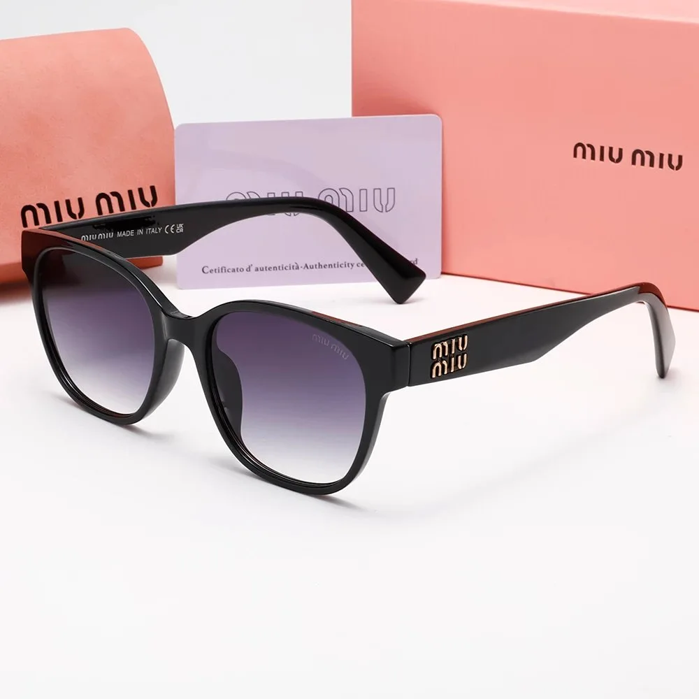 Miu Miu Cat-Eye Sunglasses Black Gradient Grey
