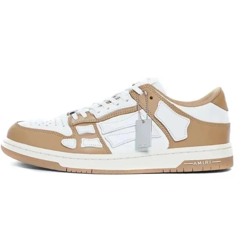 Amiri Skater Low White Brown