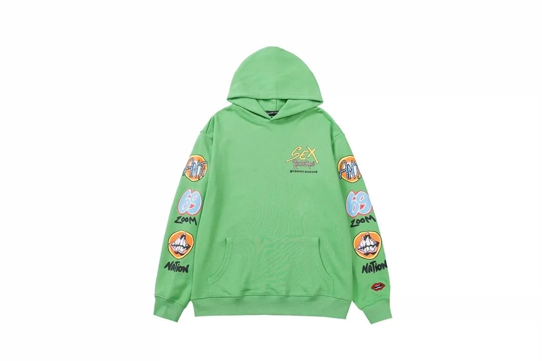 Chrome Hearts Green Graphic Hoodie