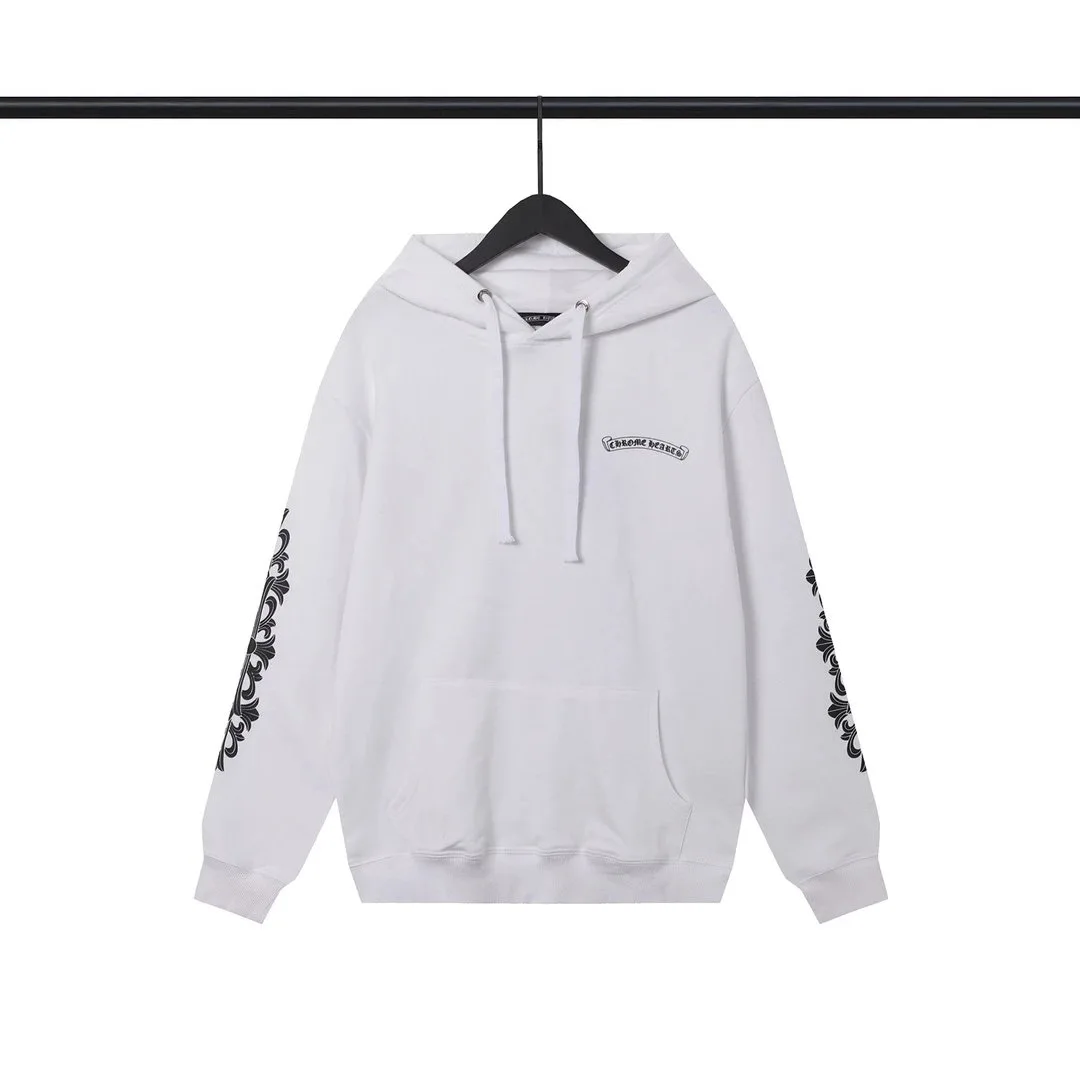 Chrome Hearts White Scroll Logo Hoodie