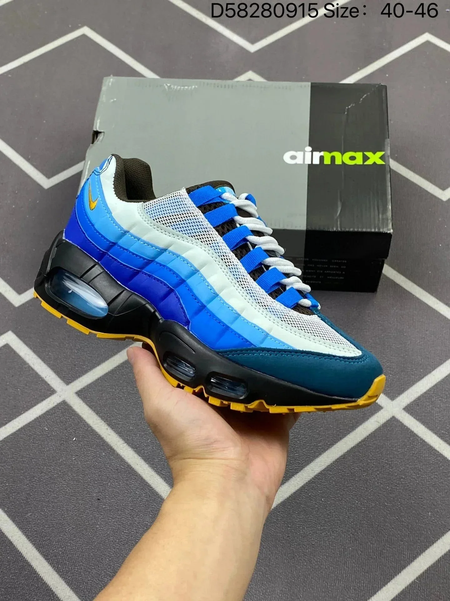 Nike Air Max 95 Blue Black Yellow