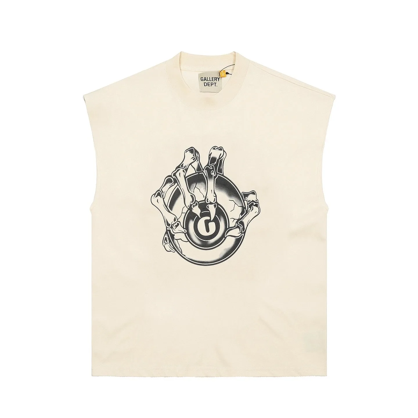 Gallery Dept. Skeleton Hand G-Ball Sleeveless T-Shirt Off-White