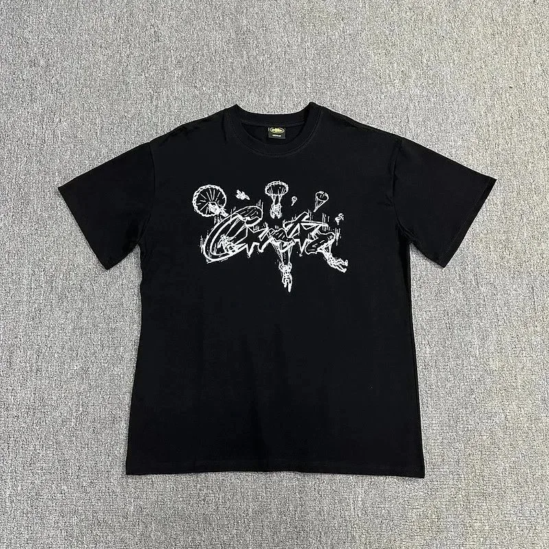 Corteiz T-Shirt Black White