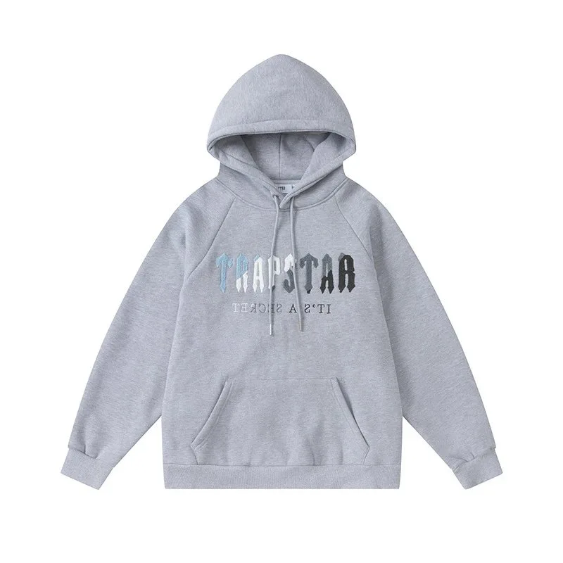 Trapstar Irongate Arch Hoodie Grey Blue