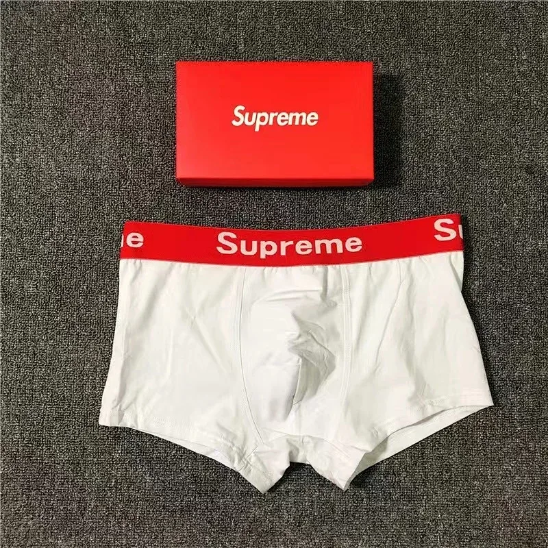 Supreme White Boxer Brief