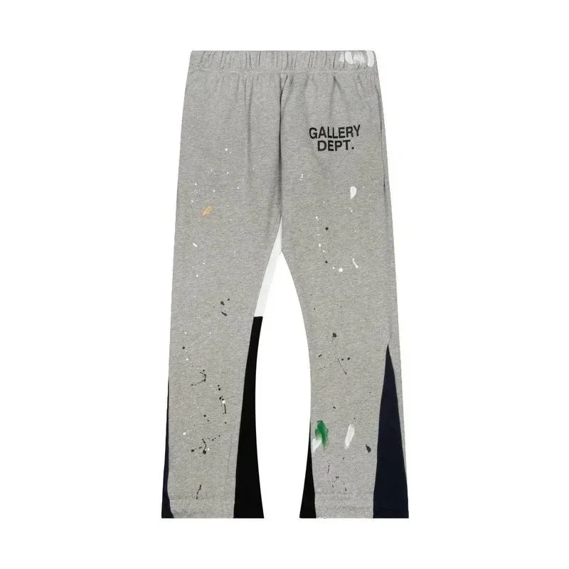 Gallery Dept. Painted Flared Casual Trousers Gray