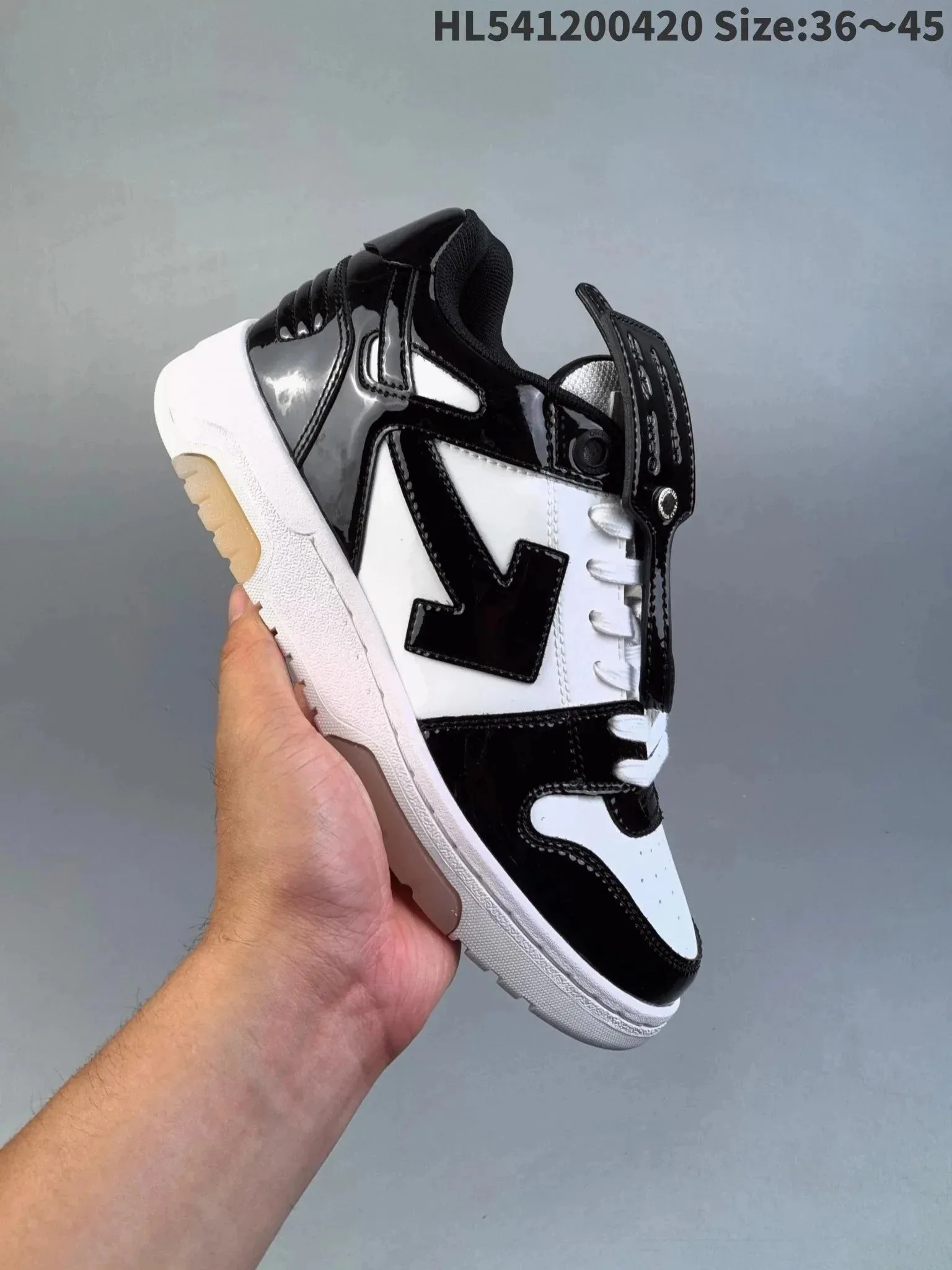 Off-White Out Of Office Patent White Black