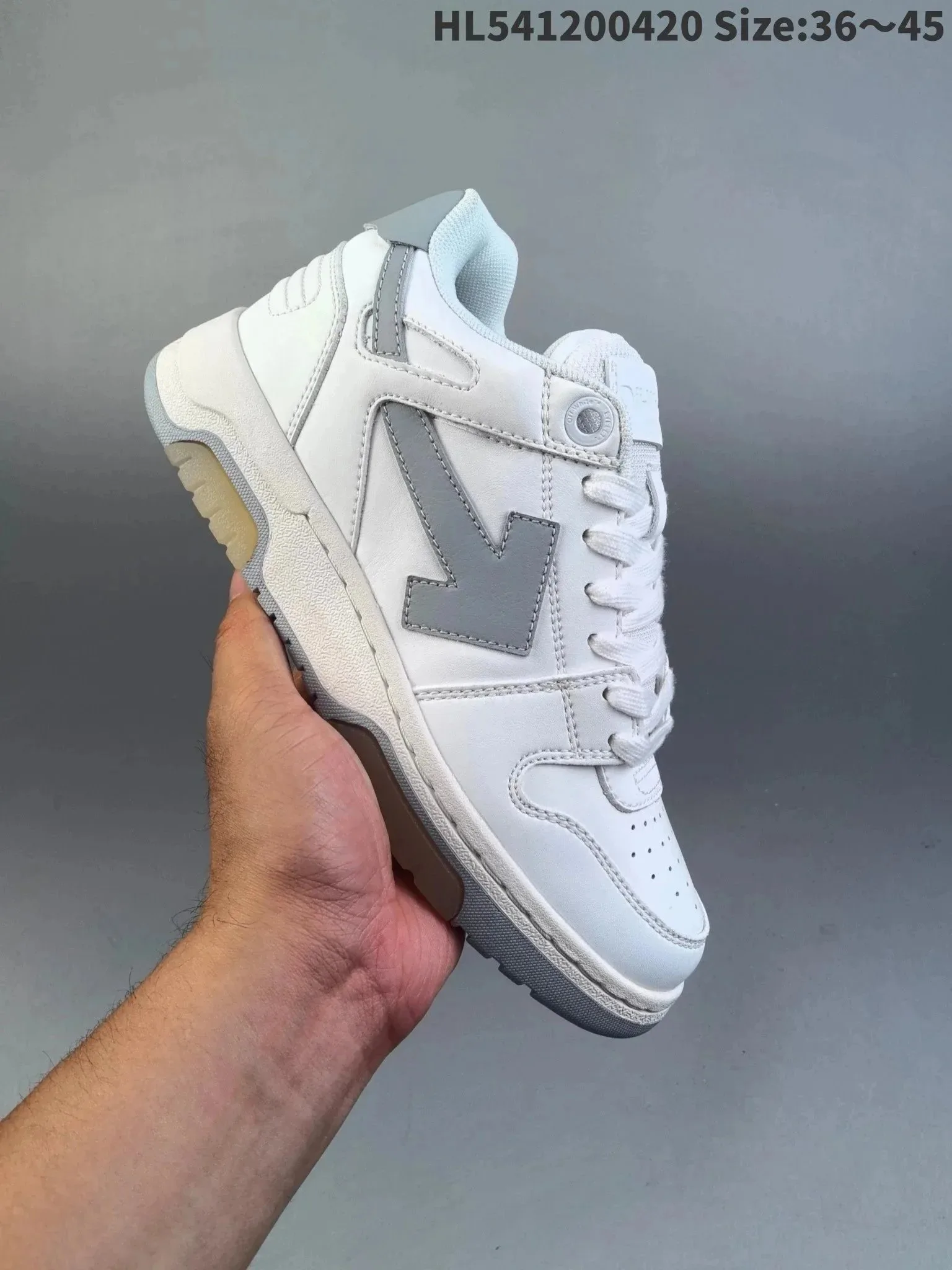 Off-White Out Of Office Low White Grey
