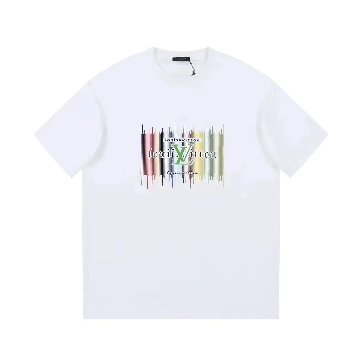 Louis Vuitton Barcode Graphic T-Shirt White