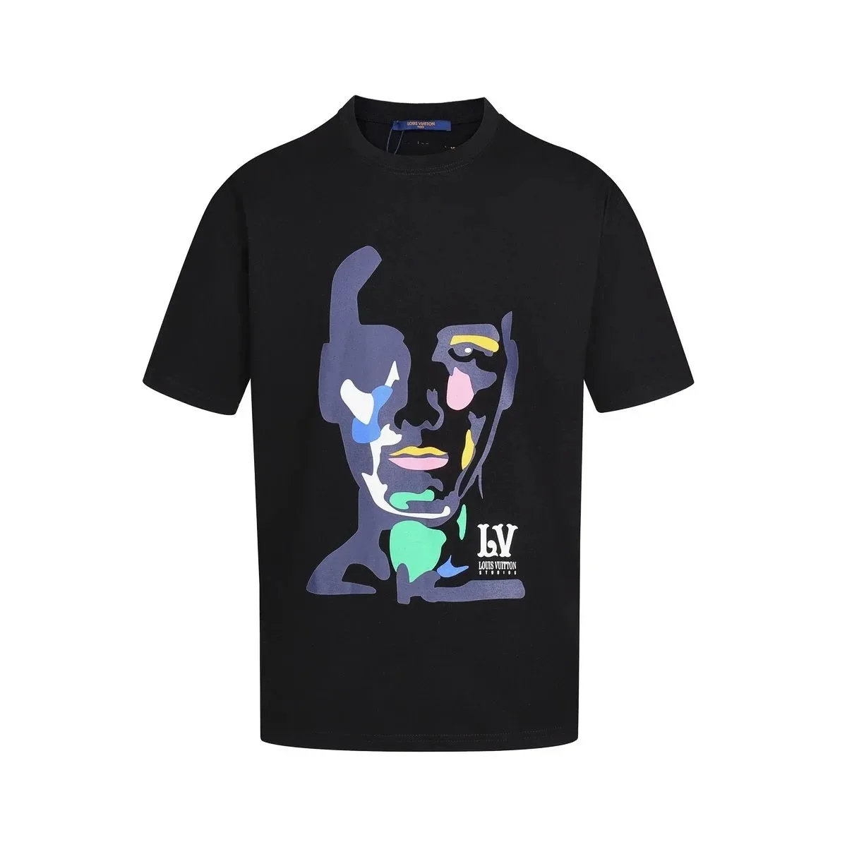 Louis Vuitton Abstract Face Graphic T-Shirt Black