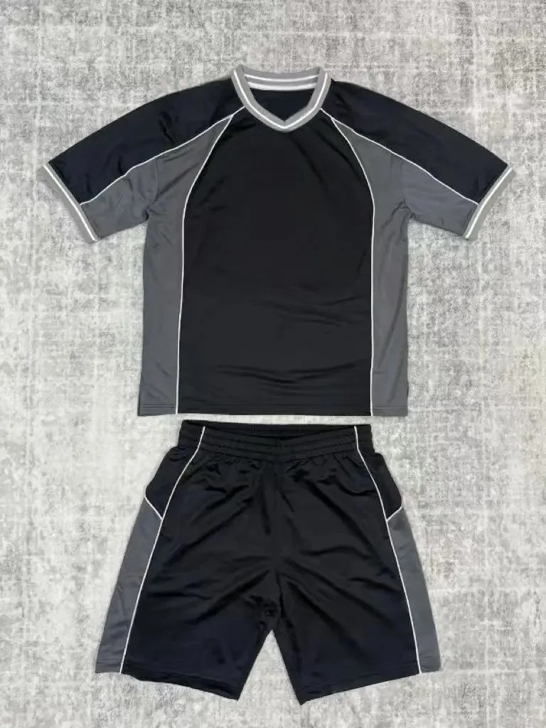Unbranded Athletic Short Sleeve Top Black Grey