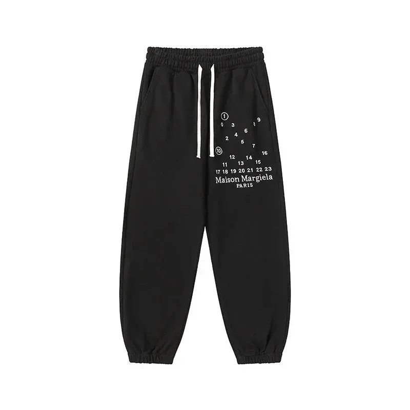 Maison Margiela Numeric Logo Sweatpants Black