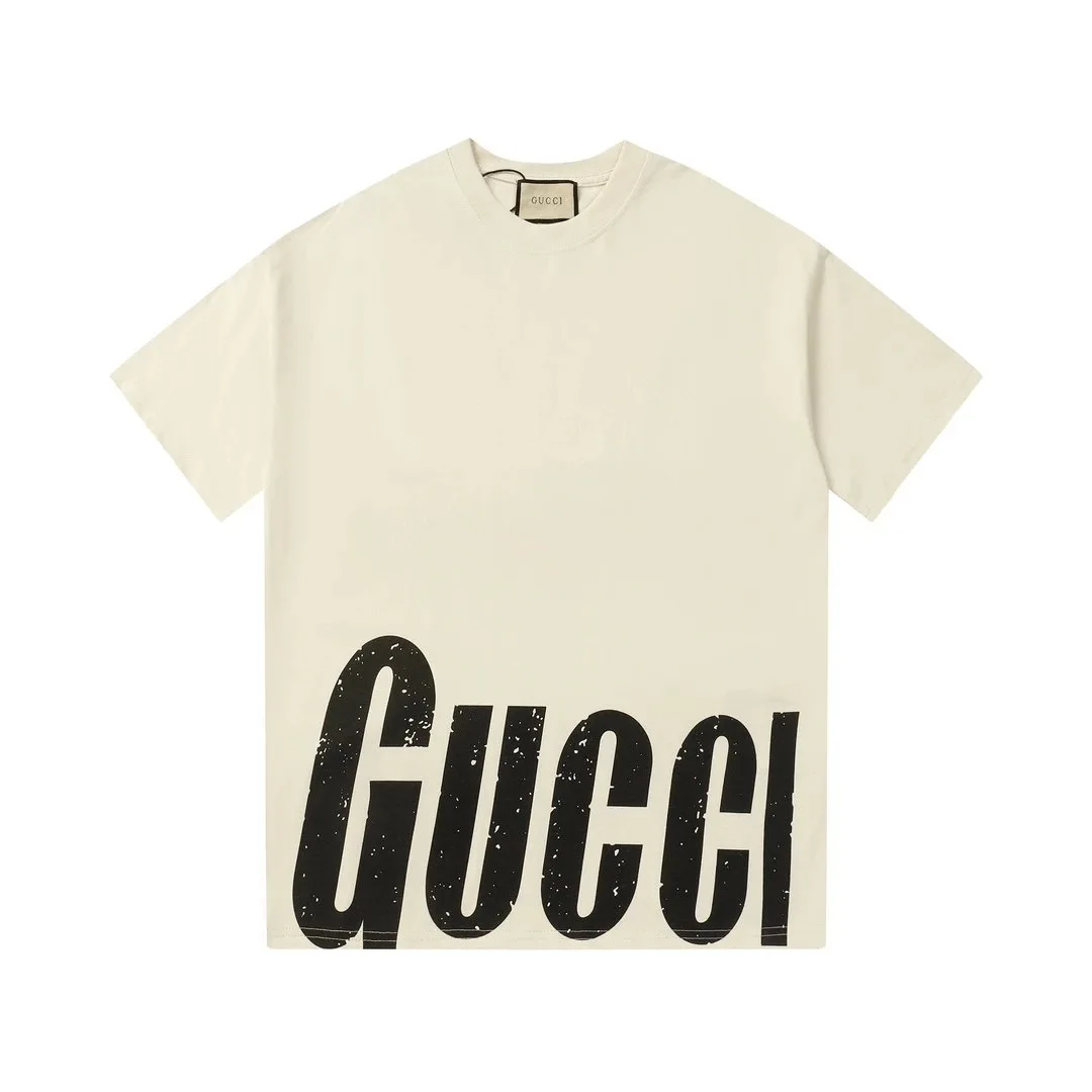 Gucci Off-White Logo Hem T-Shirt