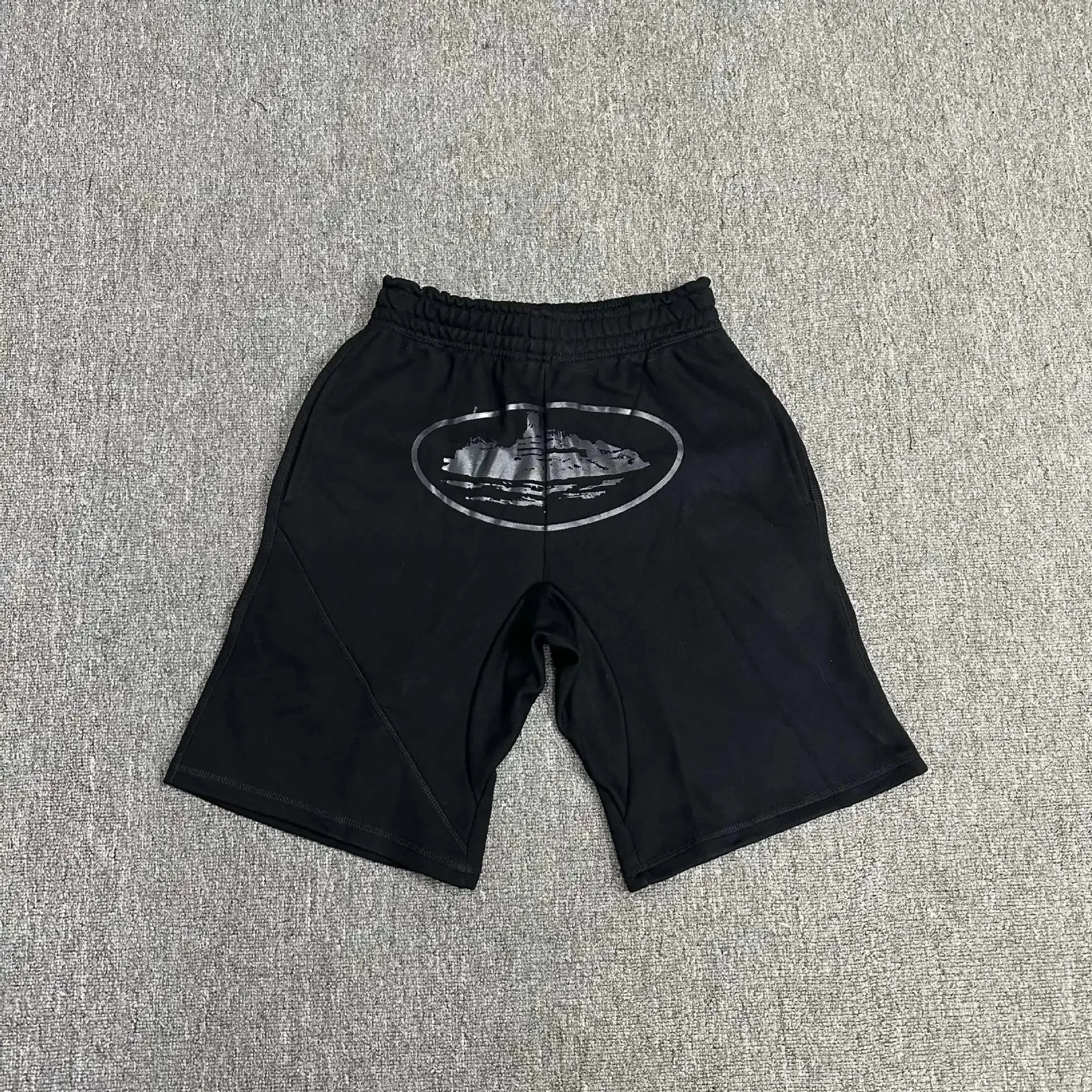 Corteiz Alcatraz Sweat Shorts Black Black