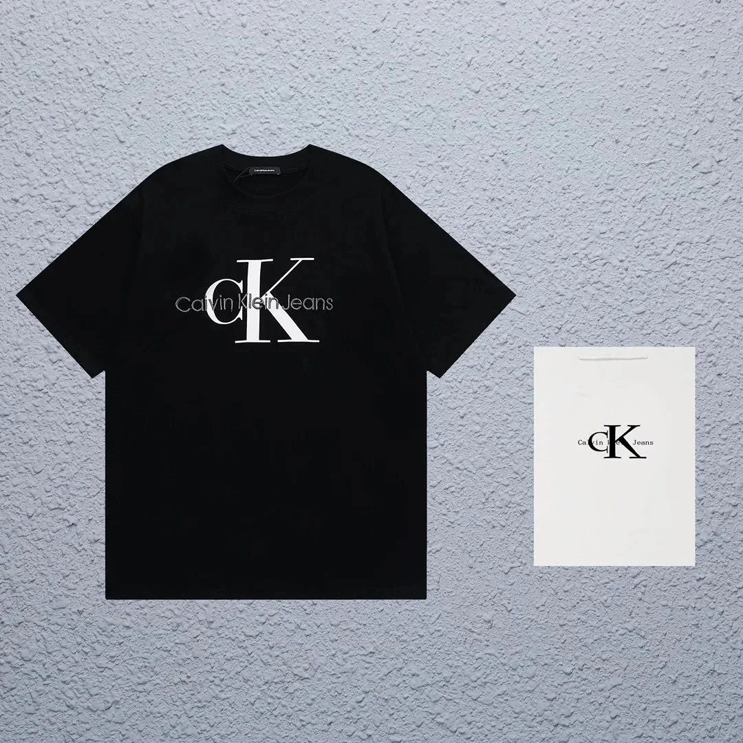 Calvin Klein Jeans Monogram Logo T-Shirt Black
