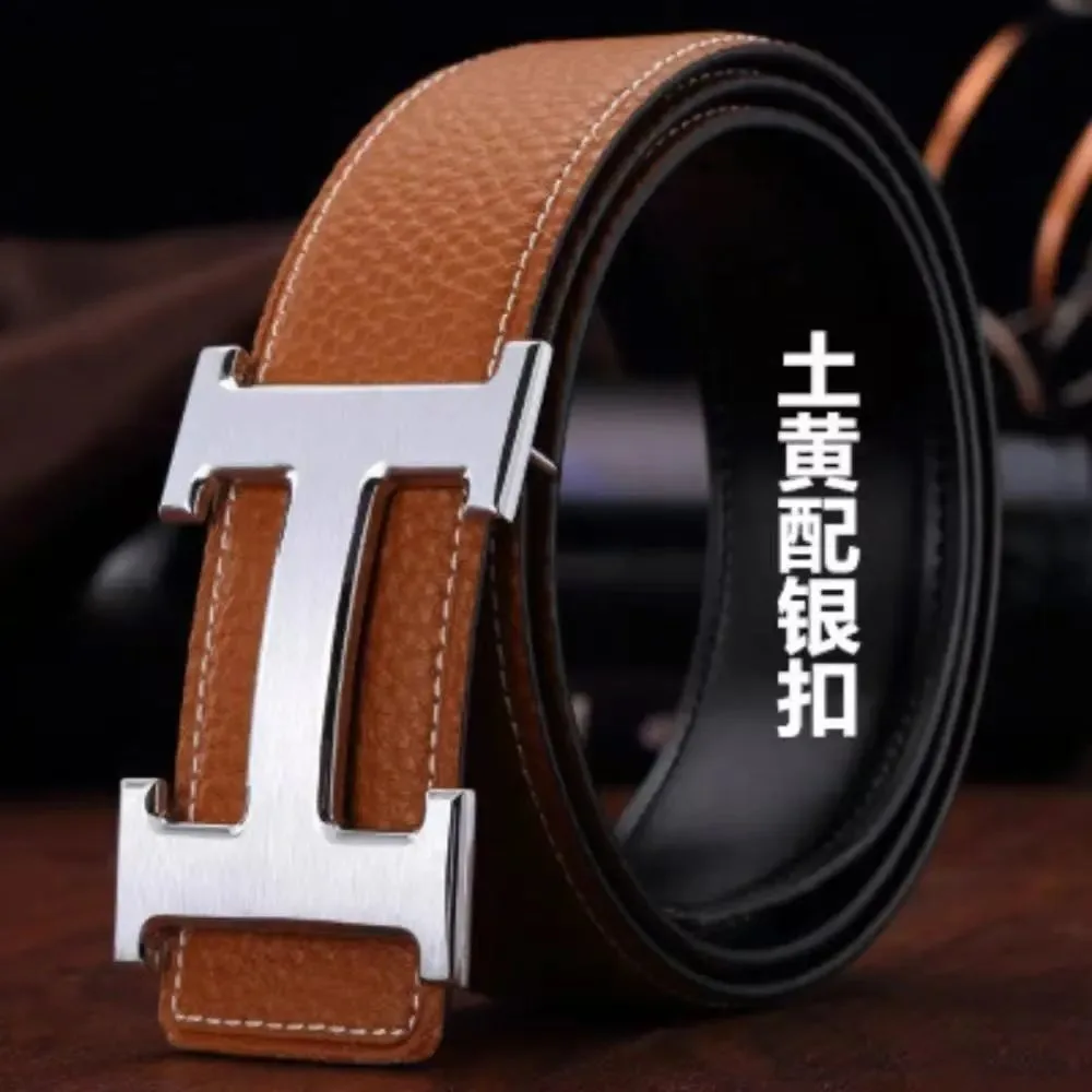 Hermes H Belt Brown Silver Buckle