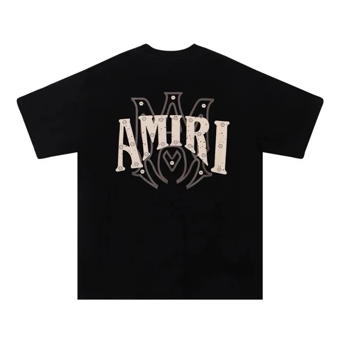 AMIRI Studded Logo Black T-Shirt