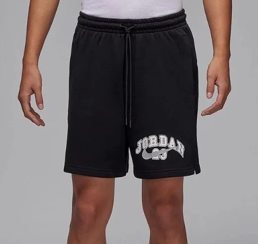 Jordan Graphic Fleece Shorts Black