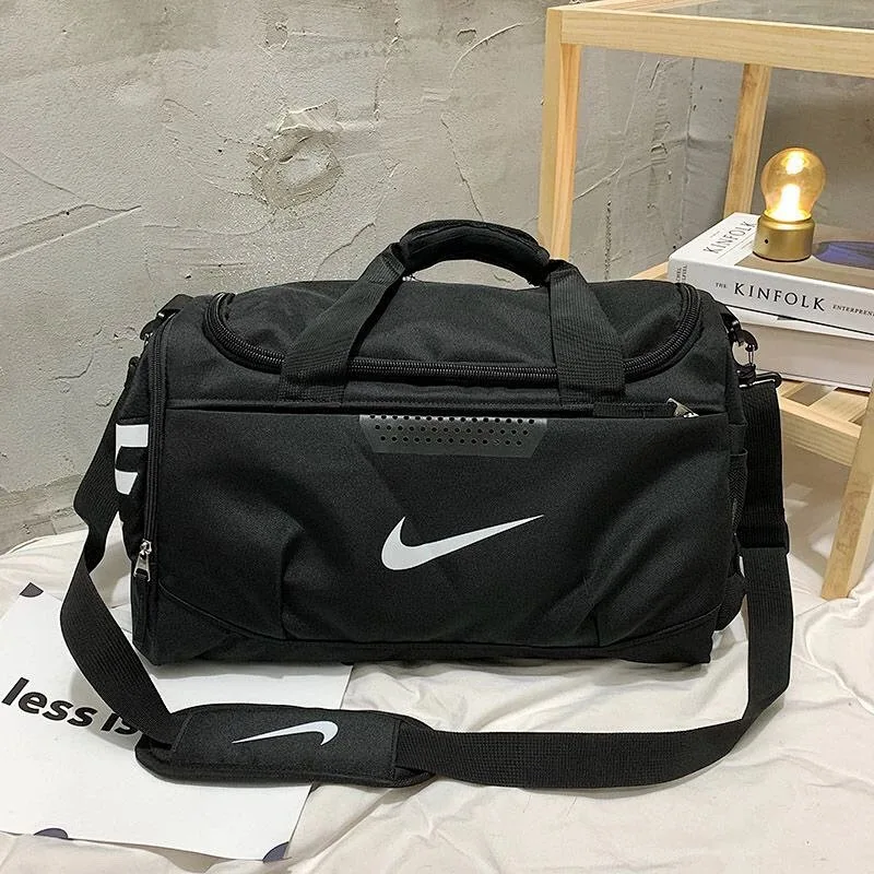 Nike Black White Duffle Bag