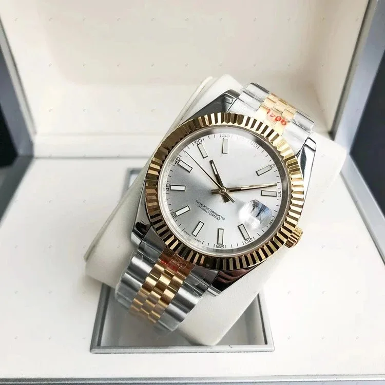 Rolex Datejust Yellow Gold and Steel Silver Dial
