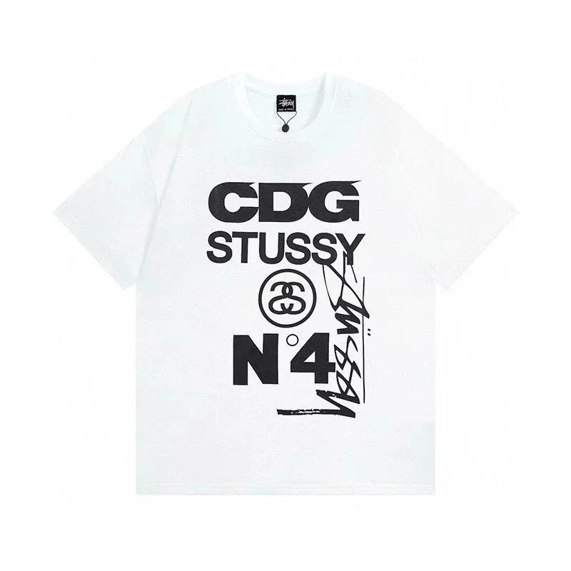Stussy x CDG No. 4 T-Shirt White