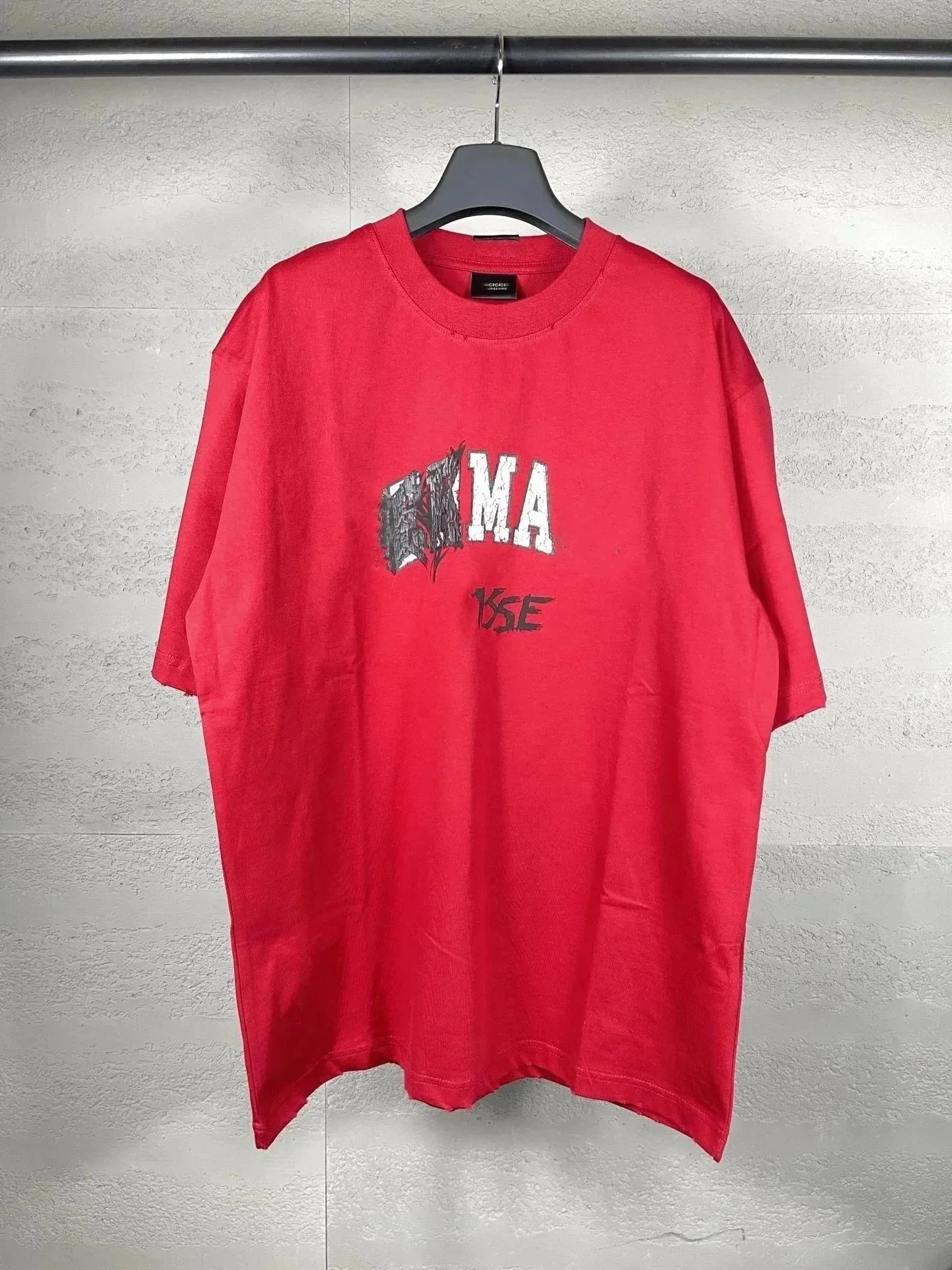Balenciaga Graphic Print T-Shirt 'Red'