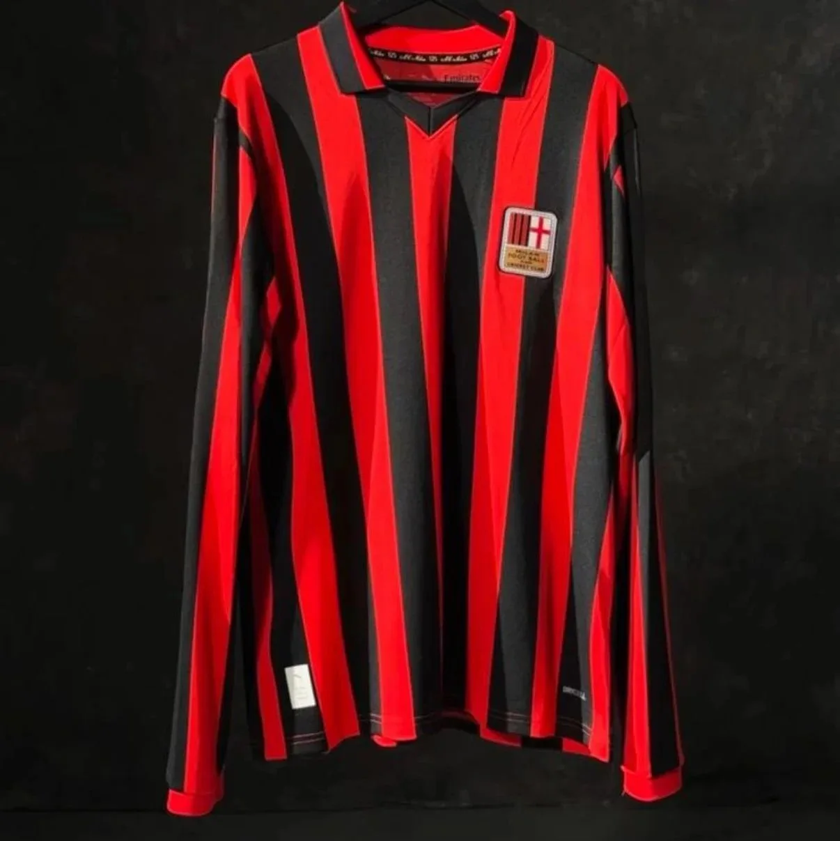 Puma AC Milan Long Sleeve Jersey Red and Black