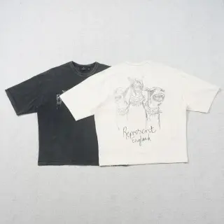 Represent Brand "Hound Sketch" Washed T-Shirts