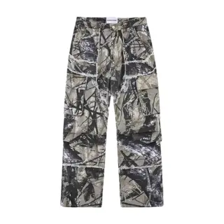 Branch Camo Raw-Hem Cargo Pants