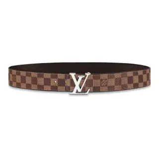 Louis Vuitton Damier Silver Buckle Belt