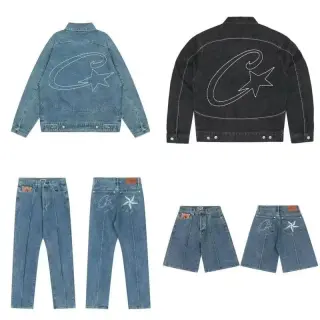 Corteiz Star Logo Denim Jacket