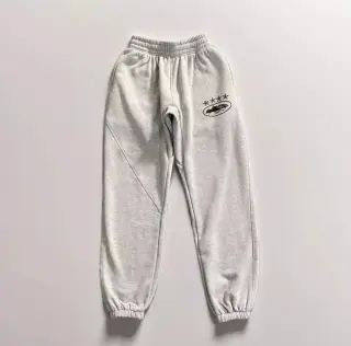Grey Embroidered Joggers