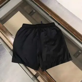 Basic Black Nylon Athletic Shorts