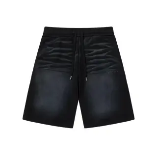 Balenciaga Distressed Gradient Casual Shorts