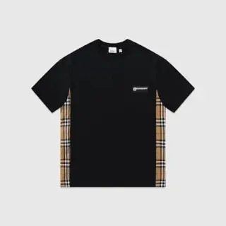 Burberry Check Panel T-Shirt