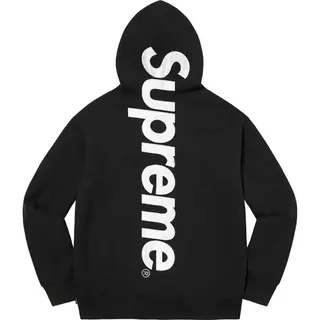 Supreme Vertical Logo Zip-Up Hoodie