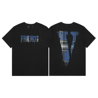 VLONE Plaid Logo T-Shirt