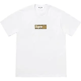 Supreme x Burberry Collab Box Logo-Style T-Shirt