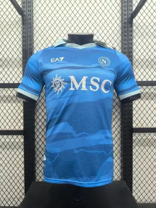 SSC Napoli 2025/26 home kit by EA7 (Armani sports line)