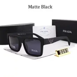 Prada Rectangular Sunglasses Matte Black