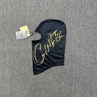 Corteiz Gold Letter Print Balaclava