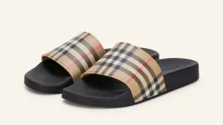Burberry Check Slides