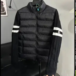 Moncler knit sleeve down jacket