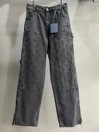 Louis Vuitton Monogram Embossed Cargo Jeans