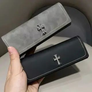 Chrome Hearts Cross Leather Glasses Case