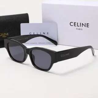 Celine Triomphe Rectangular Sunglasses Black