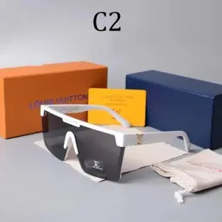 Louis Vuitton White Frame Shield Sunglasses