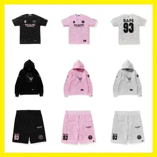 Bape x Inter Miami T-Shirt and Shorts Set