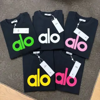 Alo colorful big logo black T-Shirt